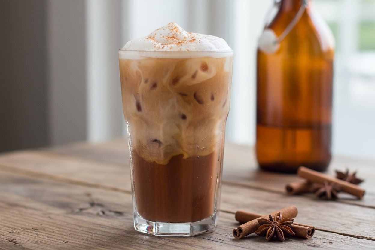 make the latte iced